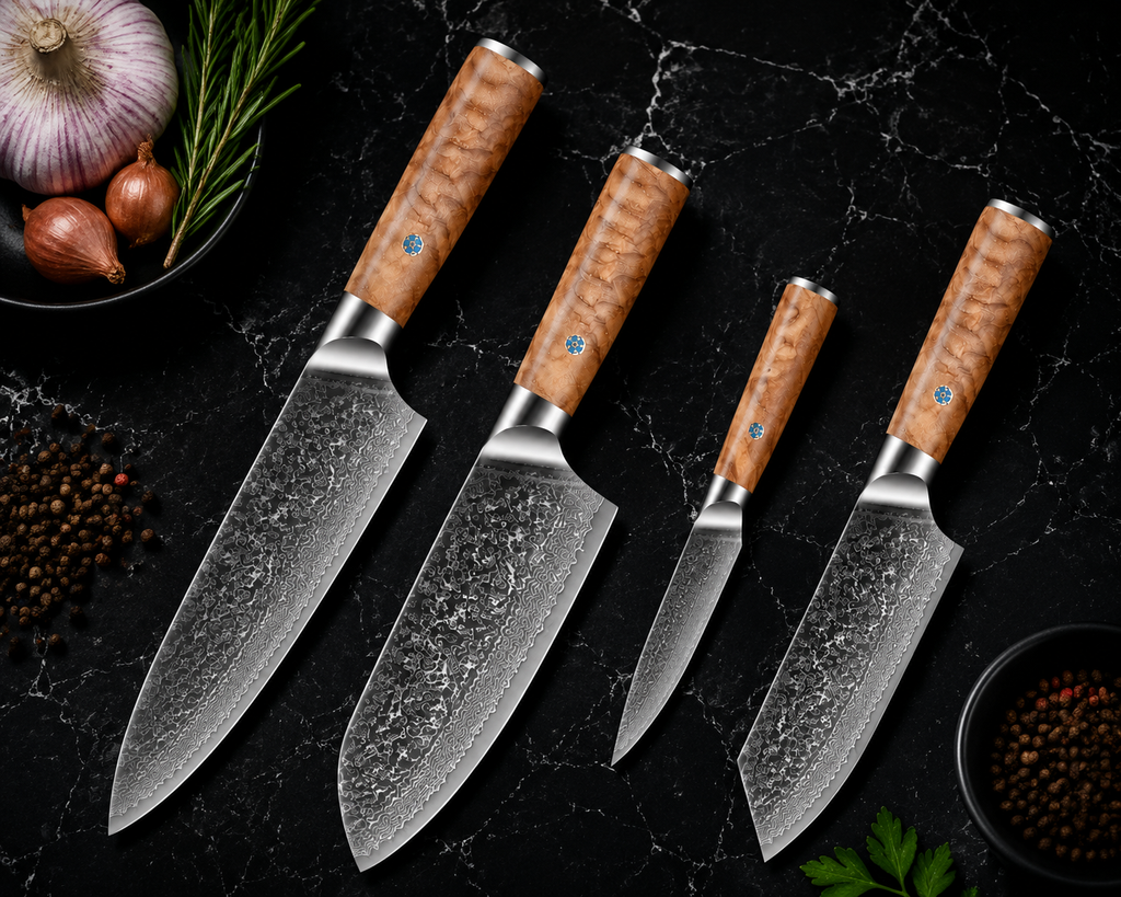 Coffret de 4 Couteaux Japonais | Collection Sora