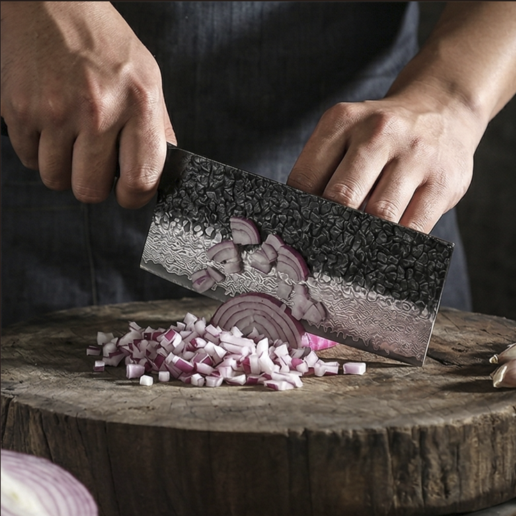 Couteau d'Nakiri Japonais N°VI - Série Raijin