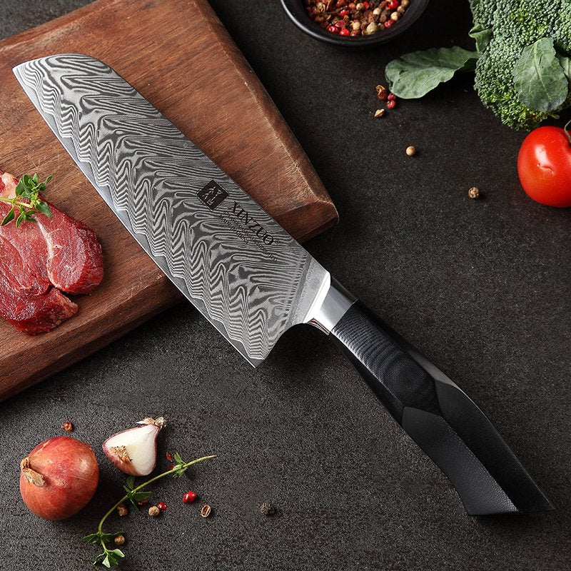 Couteau Santoku Japonais N°IV | Collection Kurokaze