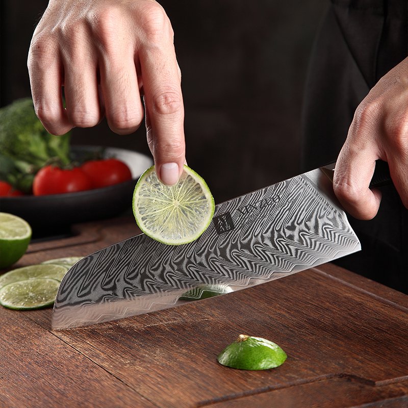 Couteau Santoku Japonais N°IV | Collection Kurokaze