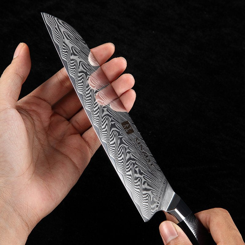 Couteau Santoku Japonais N°IV | Collection Kurokaze