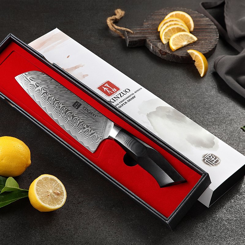 Couteau Santoku Japonais N°IV | Collection Kurokaze