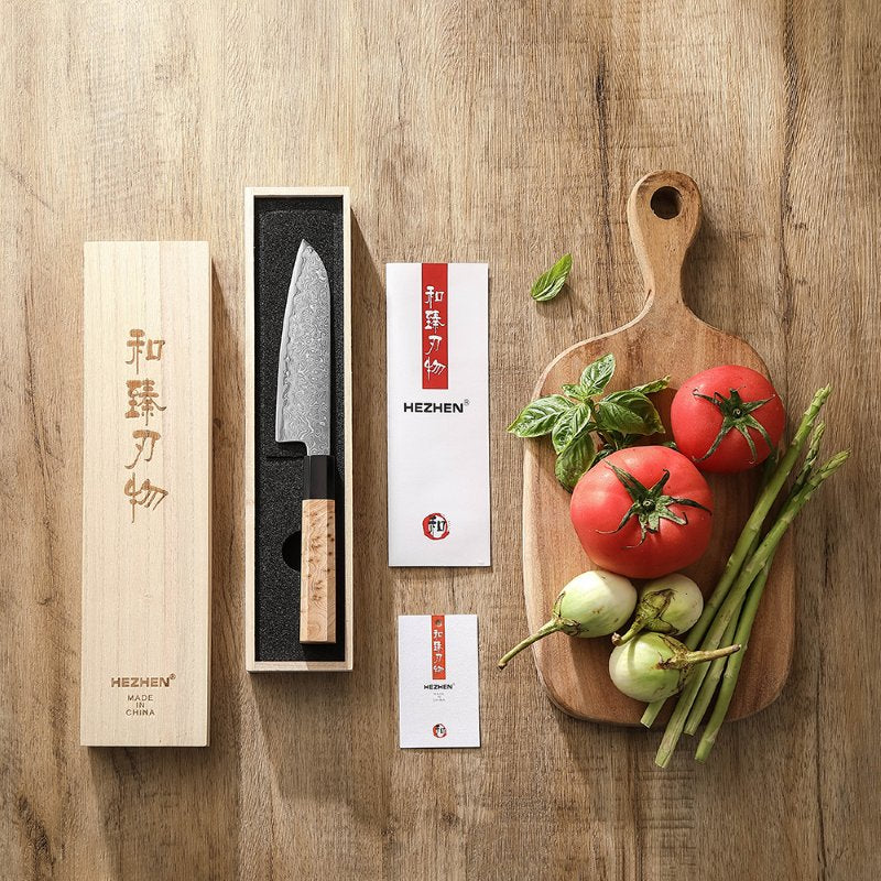 Couteau Santoku Japonais N°I - Série Sakura
