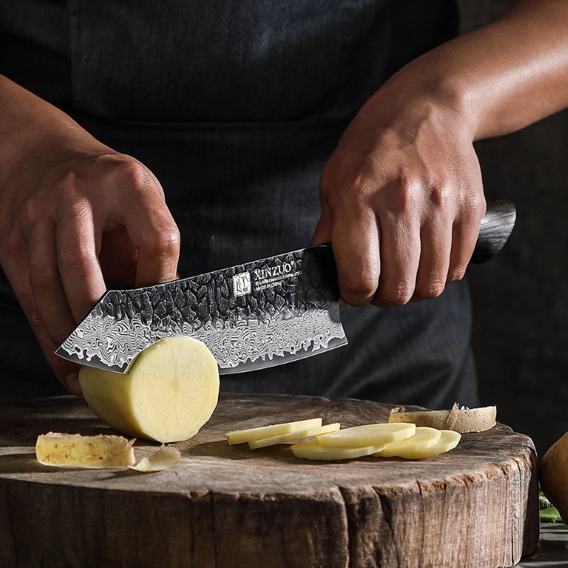 Couteau Santoku Japonais N°III - Série Raijin