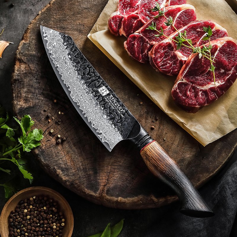 Couteau Santoku Japonais N°III - Série Raijin