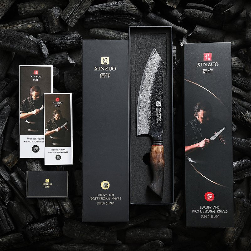 Couteau Santoku Japonais N°III - Série Raijin