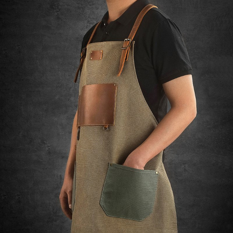 Tablier en Cuir - Vert