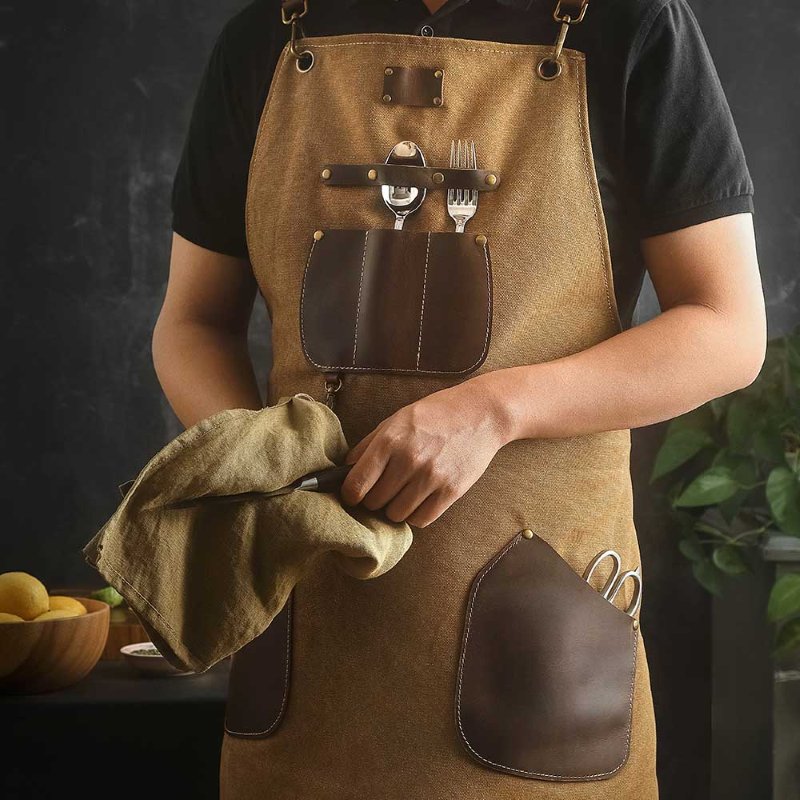 Tablier en Cuir - Marron