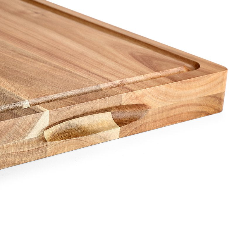 Planche à découper - Bois Acacia Naturel -  40.8 x 30.8 x 3.8 cm