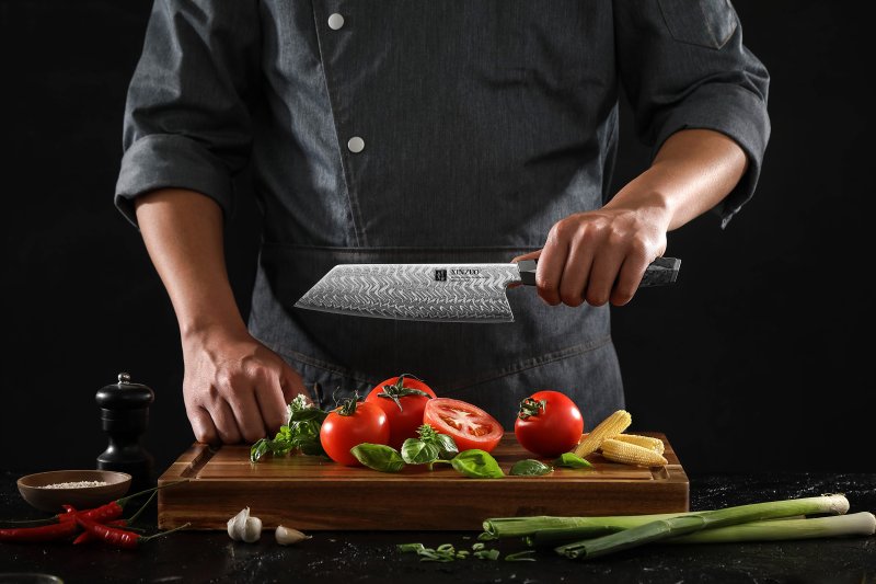 Couteau Santoku Japonais N°VII | Collection Kaze