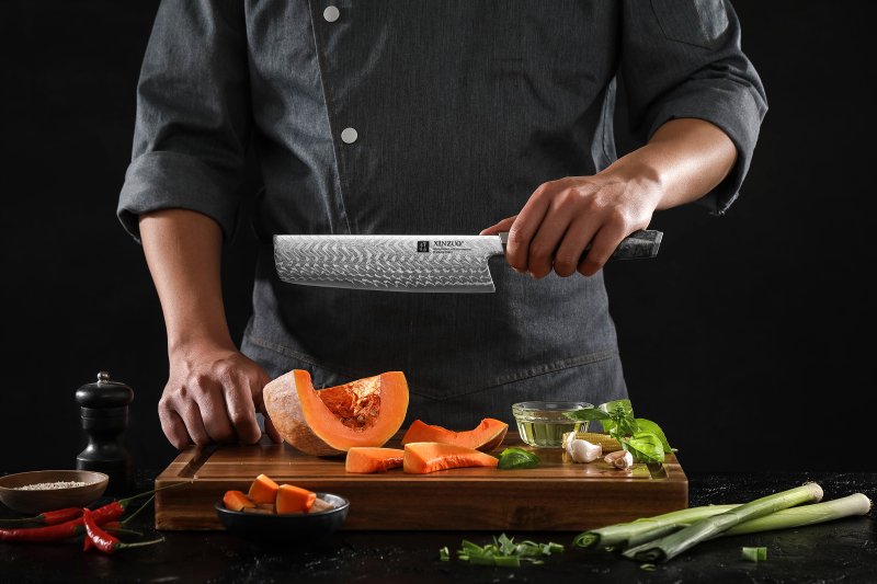 Couteau Nakiri Japonais N°IV | Collection Kaze