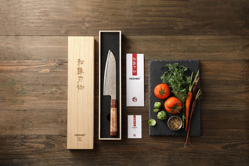 Couteau Santoku Japonais N°V - Série Hikari