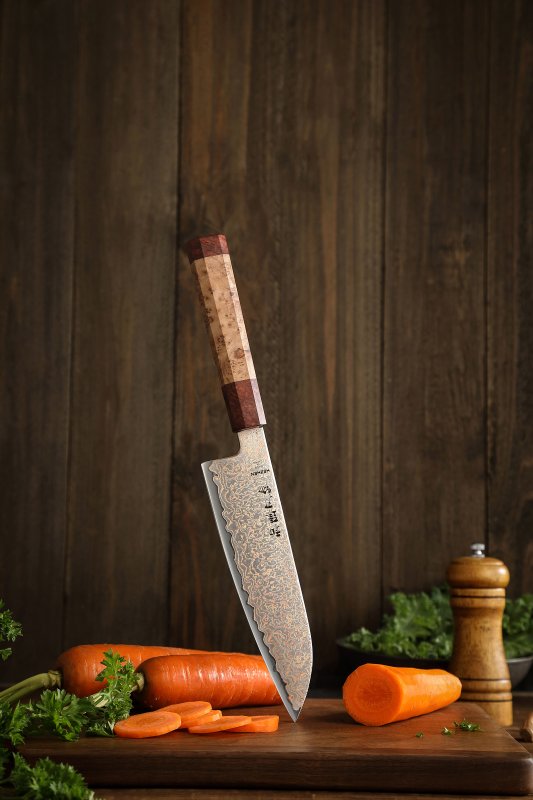 Couteau Santoku Japonais N°V - Série Hikari