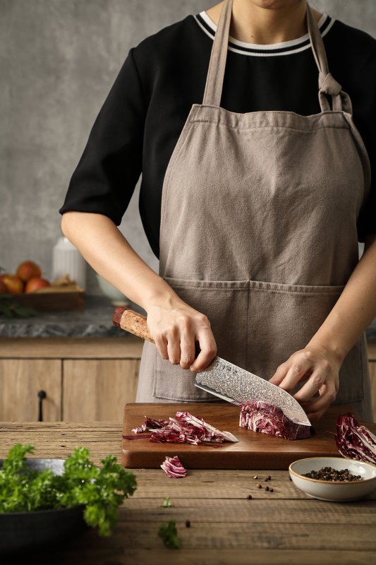 Couteau Santoku Japonais N°V - Série Hikari
